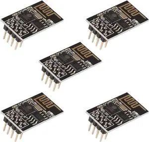 5pcs ESP8266 ESP-01 Serial Wireless Transceiver WiFi Module 1MB SPI Flash DC3.0-3.6V for Arduino (ESP-01)