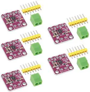 5PCS MAX98357 I2S Audio Amplifier Module,Audio Amplifiers Filterless Class D Amplifier,for Arduino ESP32 Raspberry Pi (No Welding)