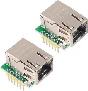 2PCS USR-ES1 W5500 Chip New SPI to LAN Ethernet Converter TCP/IP Module Compatible with Arduino