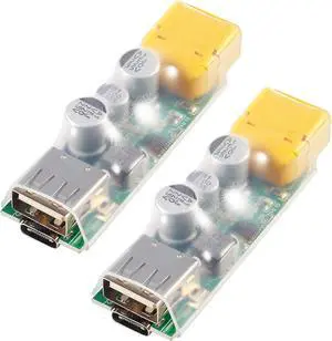 2PACK 3S-6S Lipo Battery Charger USB Fast Charging Converter,XT60 to USB Fast Charging Converter Support 3S-6S Lipo Battery 45W Max Fast Charge Adapter for RC Racing Drone