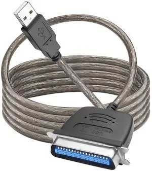 1.5M USB 2.0 to Parallel IEEE 1284 CN36 Printer Adapter Cable for Old Printers, Centronics Parallel Converter