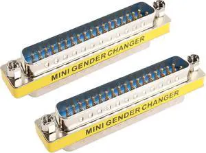 DB37 37 Pin Gender Changer D-SUB 37Pin Male to Male Coupler Serial Cable Gender Changer VGA Adapter Connector-2PCS (Male) DB37 37 Pin Gender Changer D-SUB 37Pin Male to Male Coupler Serial Cable Gender Changer VGA Adapter Connector-2PCS (Male)