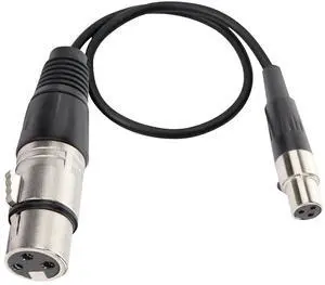Mini XLR Microphone Cable, 3pin to 3pin for BMPCC 4K Camera, Video Assist 4K & 8K (1FT/0.3M)