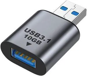 USB 3.0/3.1 Type A Female to USB 3.0/3.1 A Male Data Adapter 10Gbps Extension for Laptop Desktop