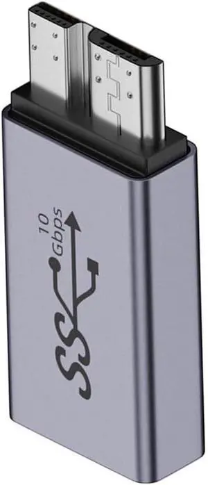 USB-C USB 3.1 Type A Female to Micro USB 3.0 Male Data Adapter 10Gbps Data Power for Laptop SSD Disk