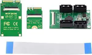Mini PCI-E PCI Express & NGFF A+E Key to SATA 3.0 Four Ports Adapter Cable 6Gbps Hard Drive Extension Card for SSD Mini PCI-E PCI Express & NGFF A+E Key to SATA 3.0 Four Ports Adapter Cable 6Gbps Hard Drive Extension Card for SSD