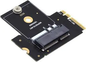 NGFF Key A+E PCI Express Male to Female Right Angled 90 Degree Low Profile Adapter Extension Card Riser