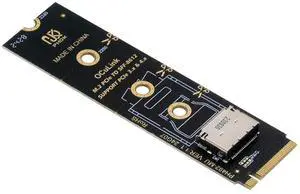 2280 PCI-E4.0 M.2 M-Key to Oculink SFF-8612 SFF-8611 Vertical Host Adapter for NVME U.2 SSD eGPU