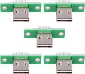 5pcs/Set DIY OEM USB Type-A Male Plug Connector with Panel Mount Solder Type Reversible Design 5pcs/Set DIY OEM USB Type-A Male Plug Connector with Panel Mount Solder Type Reversible Design
