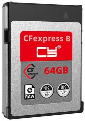 CFexpress Type-B 64GB Memory Card CFE CFB Adapter Compatible with XS Camera 8K RAW PCIe Expansion