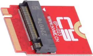 NVME M-Key 22x30mm to 22x80mm NGFF Extension SSD Upgrade Adapter Compatible with ROG Flow X13 Gamings Laptop