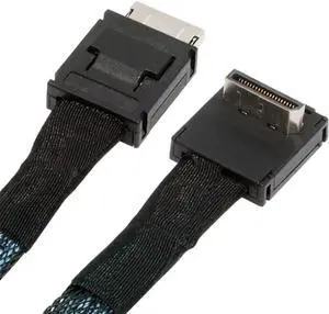 Down Angled 90 Degree OcuLink PCIe 4.0 PCI-Express SFF-8611 4i to SFF-8611 Data Active Cable for eGPU SSD 80cm