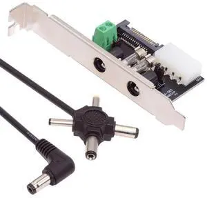 DC 12V 5V Output Power System Intelligent Control Management System Power Card with PCI-E Bracket for Monitor Router