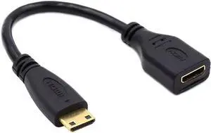 15cm Mini HDMI Type-C Socket Female to Mini HDMI Male Adapter Extension Cable for Camera HDTV 4K 1080P 15cm Mini HDMI Type-C Socket Female to Mini HDMI Male Adapter Extension Cable for Camera HDTV 4K 1080P