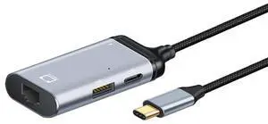 USB-C Type-C USB3.1 to 1000Mbps Gigabit Ethernet Network LAN Adapter with Female PD Power Port USB-C Type-C USB3.1 to 1000Mbps Gigabit Ethernet Network LAN Adapter with Female PD Power Port