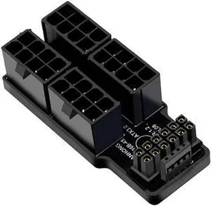 12VHPWR ATX3.0 PCI-E 5.0 Power Modular Adapter to Four ATX 8P Up Angled 90 Degree for 4080 5090TI 16Pin 12+4P Graphics Card