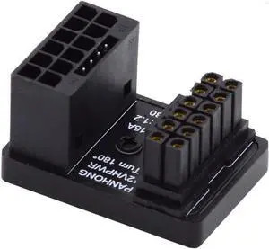 12VHPWR ATX3.0 PCI-E 5.0 Power Modular Adapter Male to Female Down Angled 360 Degree for 4080 5090TI 16Pin 12+4P Graphics Card