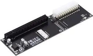 8X Oculink SFF-8612 8611 to PCIE PCI-Express 16x Adapter with ATX 24pin Power Port for Mainboard Graphics Card 8X Oculink SFF-8612 8611 to PCIE PCI-Express 16x Adapter with ATX 24pin Power Port for Mainboard Graphics Card