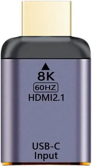 USB-C Type C Female Source to HDMI Sink HDTV Adapter 8K@60hz 4K@120hz for Tablet & Phone & Laptop