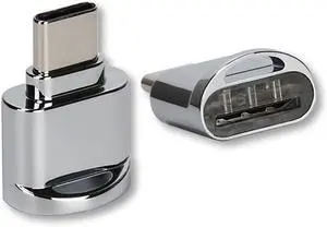 2pcs USB 2.0 Type C USB-C to Micro SD SDXC TF Card Reader Adapter for MacBook Cell Phone