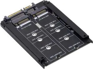 Dual NGFF B+M Key M.2 SSD Card JOBD Raid0 Span Bridge to 2.5inch SATA Combo HDD Disk Drive Enclosure Dual NGFF B+M Key M.2 SSD Card JOBD Raid0 Span Bridge to 2.5inch SATA Combo HDD Disk Drive Enclosure