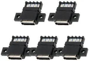 5pcs/Set DIY OEM Type C Female Socket Connector to 6Pin PCBA Pinout Flat Scew Mount Type DC 5V/20V PD Power 5pcs/Set DIY OEM Type C Female Socket Connector to 6Pin PCBA Pinout Flat Scew Mount Type DC 5V/20V PD Power