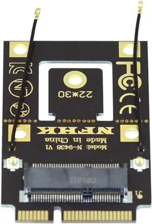 NGFF M.2 Key-A to Mini PCI-E PCI Express Converter Adapter for 9260 8265 7260 AC Card