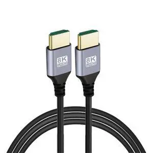 HDMI 2.1 Ultra Thin HDTV Cable 8K 4K Hyper Super Flexible Slim Cord High Speed Type-A Male to Male for Computer HDTV 50CM