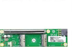 Adapter Dual MCIO 8i Mini Cool Edge IO SFF-TA-1016 to PCIE5.0 PCI-Express 16x VROC Adapter for Mainboard SSD Graphics Card