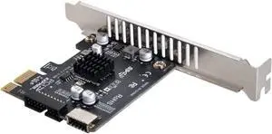 5Gbps Type-E USB 3.1 Front Panel Socket & USB 3.0 to PCI-E 1X Express Card VL805 Adapter for Motherboard