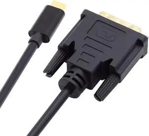 USB 3.1 Type C USB-C Source to DVI 1080P 60hz Displays Male Monitor Cable for Laptop 1.8m