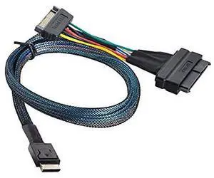 Oculink SFF-8611 to U.2 U.3 SFF-8639 NVME PCIe PCI-Express SSD Cable for Mainboard SSD