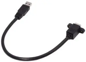 Cord USB 3.0 Type-B Female to USB3.0 Type-A Male Cable Extension 5Gbps for Disk SSD Camera Data 30cm