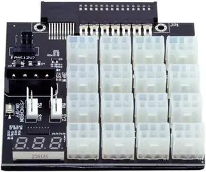 Flex Slot Server Power Board 14+10Pin to 16x6Pin Power Supply Board for CHIA ETH BTC Mining Miner