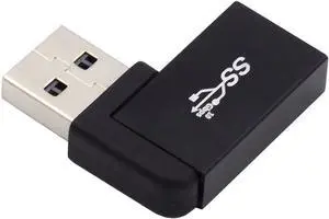 10Gbps USB3.0 Female to Male Extension Power Data Video Adapter 90 Degree Left Angled Type 10Gbps USB3.0 Female to Male Extension Power Data Video Adapter 90 Degree Left Angled Type