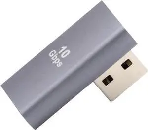 10Gbps USB3.0 Male to Female Extension Power Data Video Adapter Low Profile 90 Degree Right Angled Type