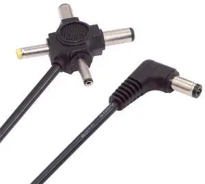 DC 5.5mm Plug to 4-in-1 DC 5V 5.5x2.5mm 5.5x2.1mm 4.0x1.7mm 3.5x1.3mm Power Plug Barrel Connector Charge Cable
