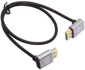 HDMI 2.1 Ultra Thin HDTV Cable 8K 4K Hyper Super Flexible Slim Cord Up Angled to Up Angled 90 Degree Type-A for Computer HDTV HDMI 2.1 Ultra Thin HDTV Cable 8K 4K Hyper Super Flexible Slim Cord Up Angled to Up Angled 90 Degree Type-A for Computer HDTV