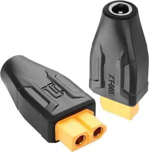 2 Pack XT60 to DC5521 Adapter XT60 to DC 5.5mm X 2.1mm Wireless for TS100 Soldering Iron, FPV Monitor Power,Drone (XT60 Female to DC Female)