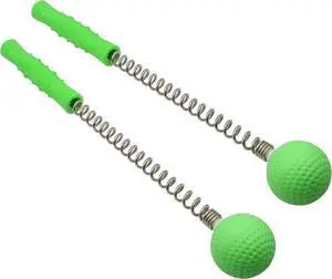 Massager Ball Hammer(2-Pack) Hammer Stick Manual Beat Golf Ball Massager Back Shoulder Massage Full Body Reduce Fatigue Pain (Green)