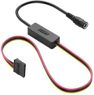DC5525 to SATA IDE Hard Drive Power Supply Cable DC 5.5x2.5mm Female to SATA Female Extension Cable with Step-Down Voltage Regulator (1 to 1)