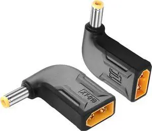 2 Pack XT60 to DC5525 Adapter XT60 to DC 5.5mm X 2.5mm Wireless for TS100 Soldering Iron, FPV Monitor Power,Drone (XT-018)