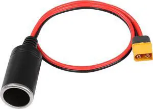 Car Cigarette Lighter Female to XT60 Male, 14AWG Cigarette Lighter Cable, for Car Inverter Tire Inflator Air Pump