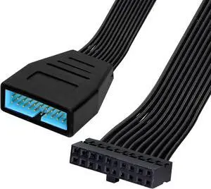 USB 3.0 Header Extension Cable,USB 3.0 19/20 Pin Male to Female Internal Extension Adapter(5.9 inch)