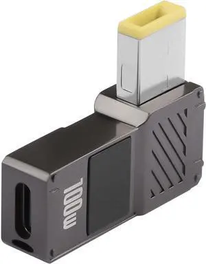 2PCS USB C to Laptop Charging Adapter Female Type C to Male DC 5.5 x 2.1mm Barrel 20V USB Type C Input to DC5521 Power Converter up to 100W(5521) Square Socket