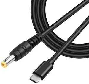 USB Type-C to DC 12V Power Charge Cable,USB-C Male Input to DC5.5x2.5mm Male Power Plug Charge Cable, for Router, CCTV,etc(4.9FT)