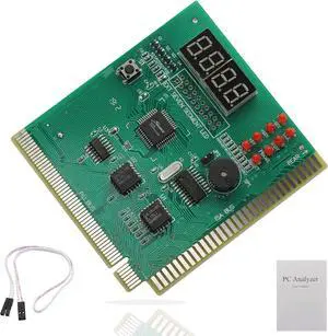 PC Diagnostic 4-Digit Card,Module Board Test & Measuring Module PC Computer Mother Board Debug Post Card Analyzer PCI Motherboard Tester Diagnostics Display for Desktop PC