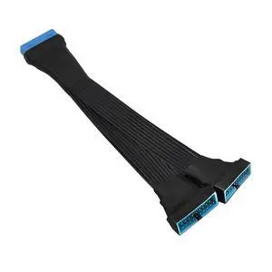 USB 3.0 Header Extension Cable, 19/20 Pin 1 to 2 Y Splitter Internal Extension Adapter DIY(5.9 inch)