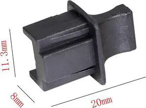 50PCS RJ45 Anti Dust Cover Cap Protector Protects Ethernet Hub Port by FENGQLONG (Black-Large)