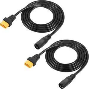 2 PCS DC8020 to XT60 Power Cable 14AWG DC8mmx2.0mm Female to XT60 Male Power Cord for Solar Panel, Portable Charging Station,etc(59Inch)